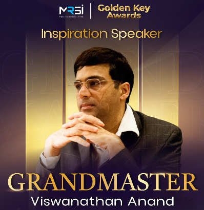 Grandmaster Viswanathan Anand is joining the MRSI Golden Key Awards