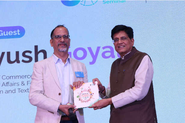 Union Commerce and Industry Minister Shri P.Goyal unveils Market Sizing Report at the Annual Seminar