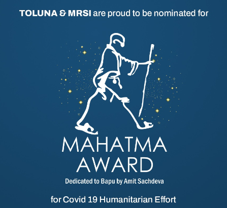 Toluna and MRSI have been nominated for the Mahatma Award 2021 for Covid Humanitarian Efforts!