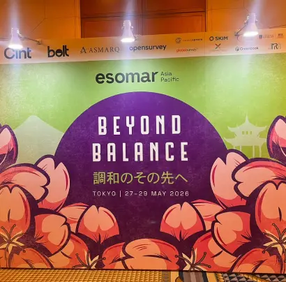 ESOMAR Asia Pacific 2026, Tokyo, Japan.